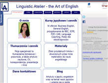 Tablet Screenshot of linguisticatelier.com